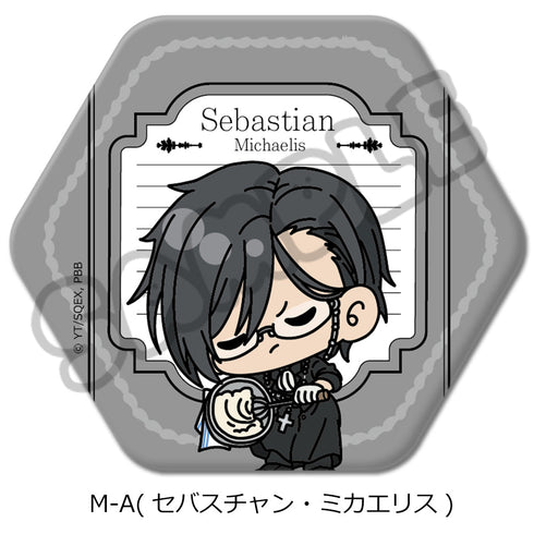 『黒執事 -寄宿学校編-』六角形缶バッジ M-A セバスチャン・ミカエリス